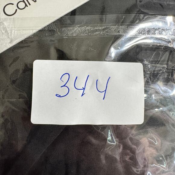 Calvin Klein Womens Faux Wrap Mini Dress Size 2X Black Career Business Neutral - Picture 14 of 14